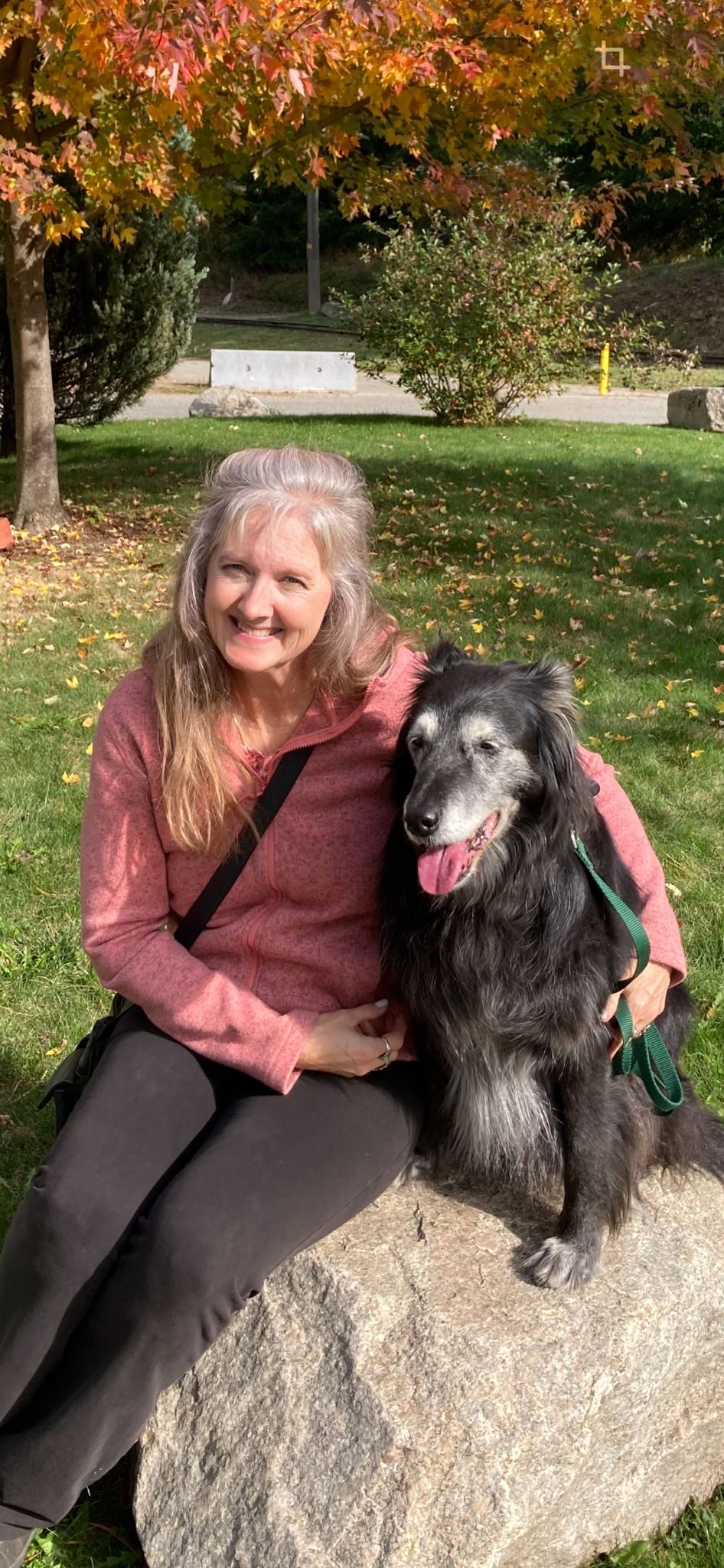 Lisa, owner of The Parkside Pup, with her dog